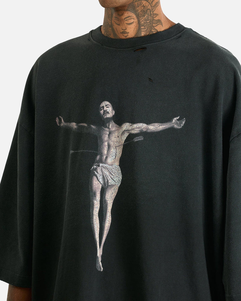 Willy Chavarria Men's T-Shirts Tarantula Buffalo Tee in Black