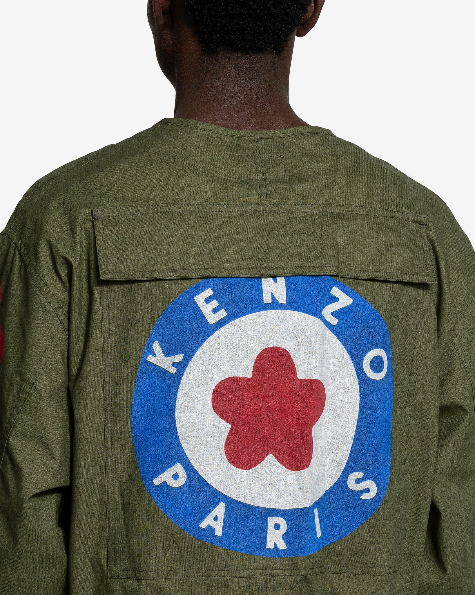 KENZO Men's Jackets Target Army Blouson in Dark Khaki