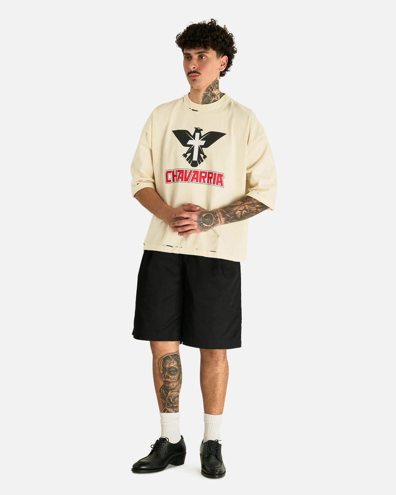 Willy Chavarria Men's T-shirts Tecate Buffalo Tee in Masa