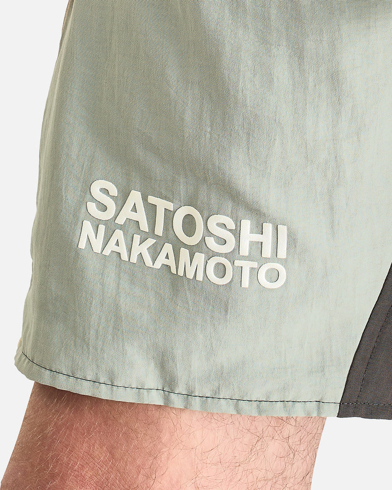 Satoshi Nakamoto SOLD OUT Tech Shorts in Grey/Cream