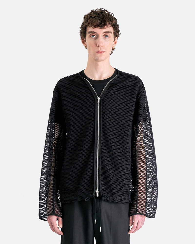 Jil Sander Men's Jackets Technical Nylon Blouson in Black