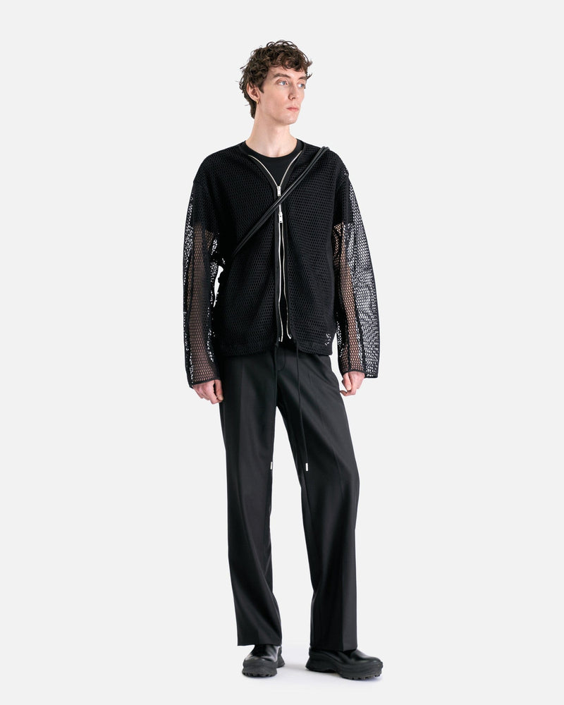 Jil Sander Men's Jackets Technical Nylon Blouson in Black