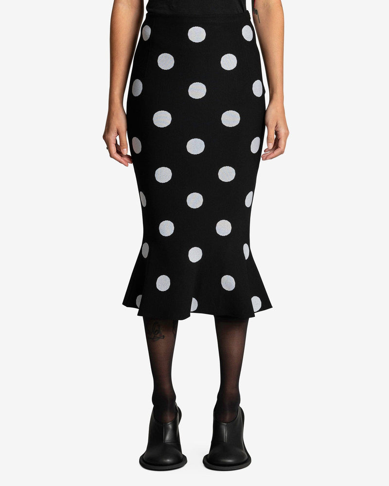 Marni Women Skirts Techno Dots Knit Skirt in Black