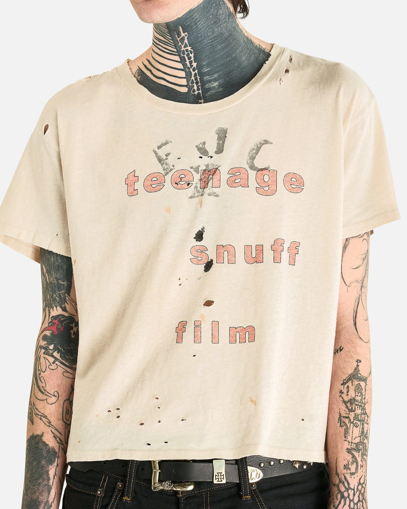 Enfants Riches Deprimes Men's T-Shirts Teenage Snuff T-Shirt in Army White