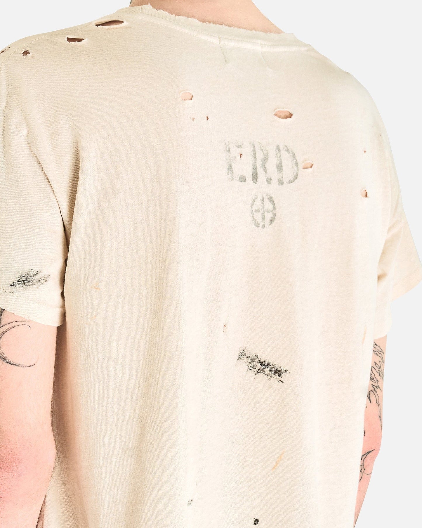 Enfants Riches Deprimes Men's T-Shirts Teenage Snuff T-Shirt in Army White