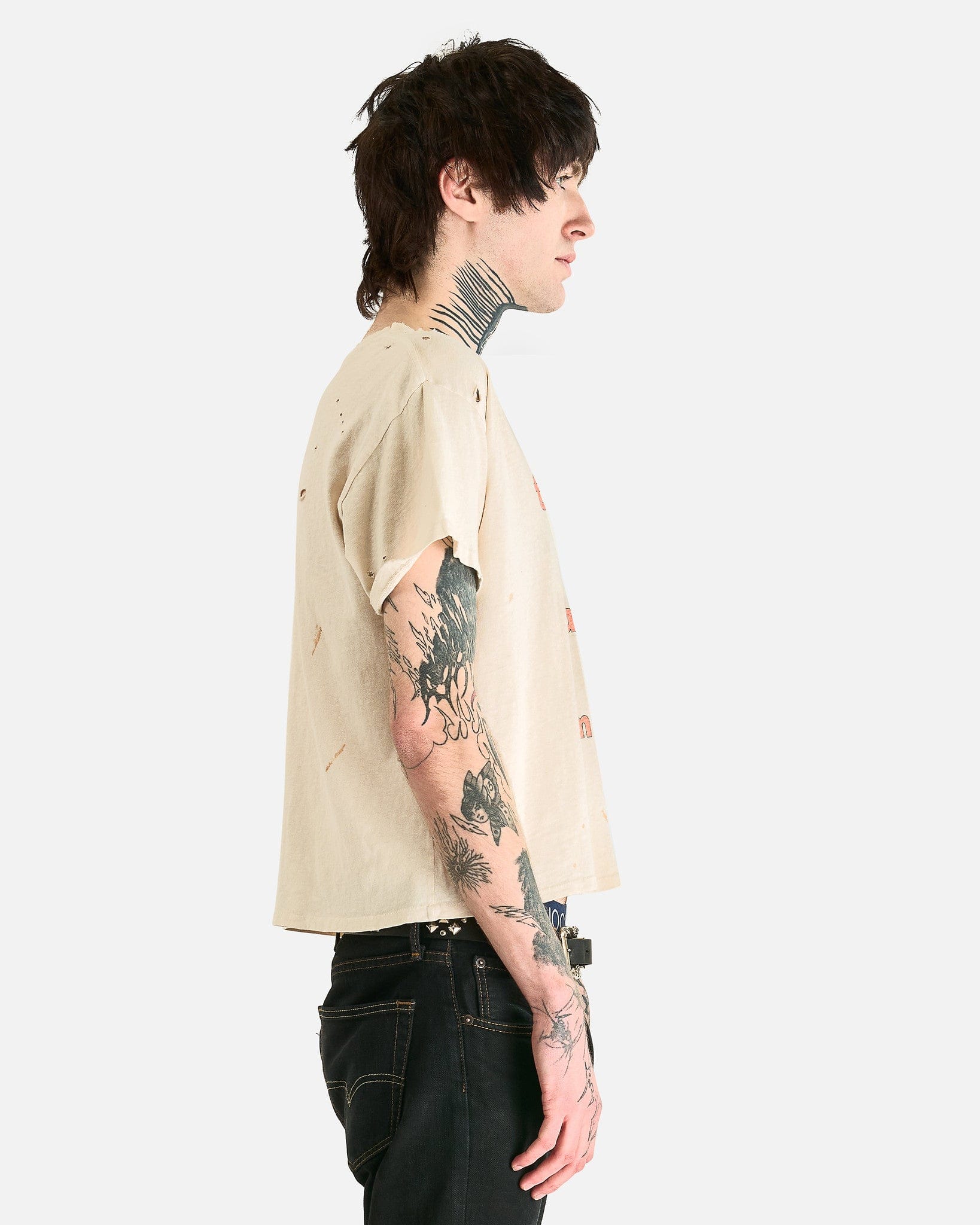 Enfants Riches Deprimes Men's T-Shirts Teenage Snuff T-Shirt in Army White