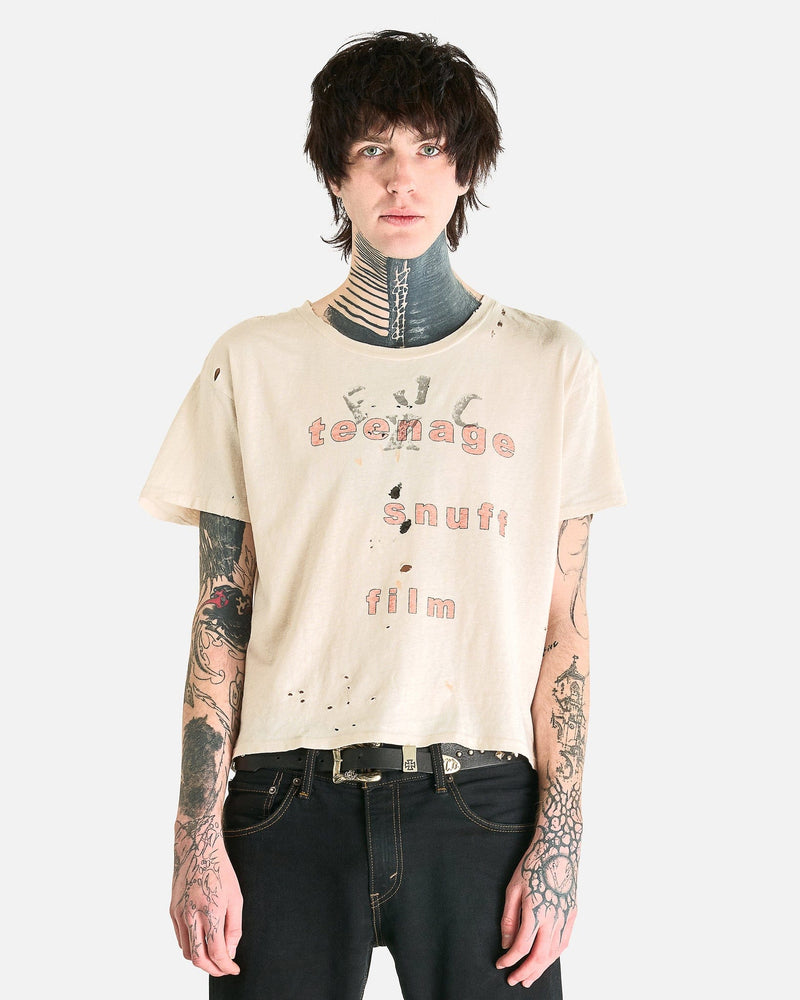 Enfants Riches Deprimes Men's T-Shirts Teenage Snuff T-Shirt in Army White