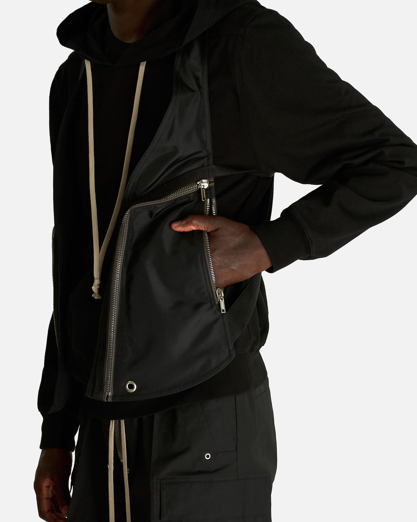 Rick Owens Men's Tops Temple Bauhaus Vest in Black
