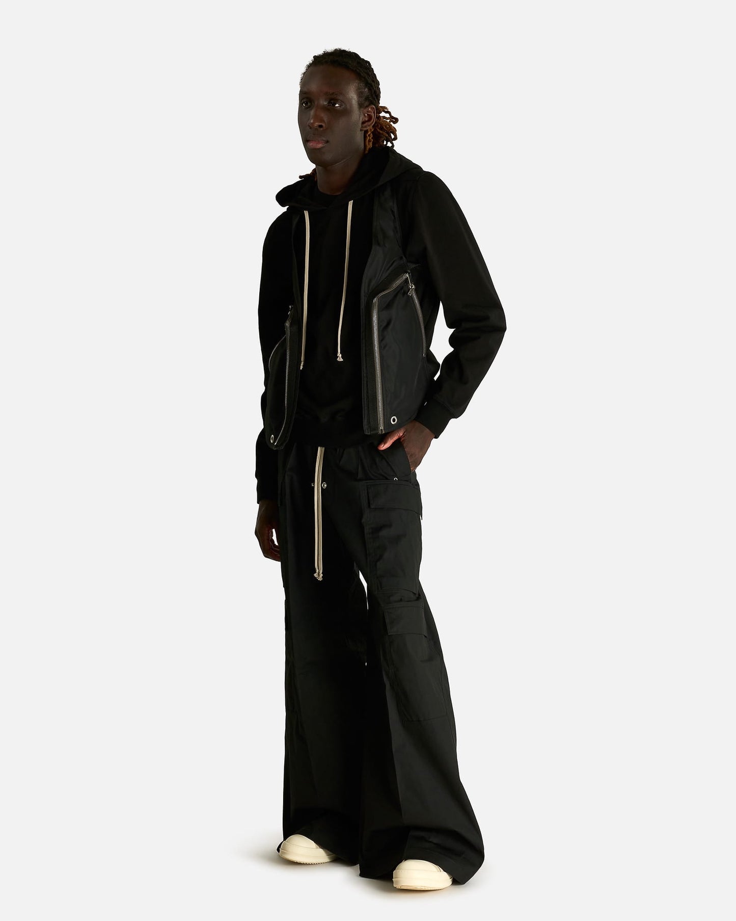Rick Owens Men's Tops Temple Bauhaus Vest in Black