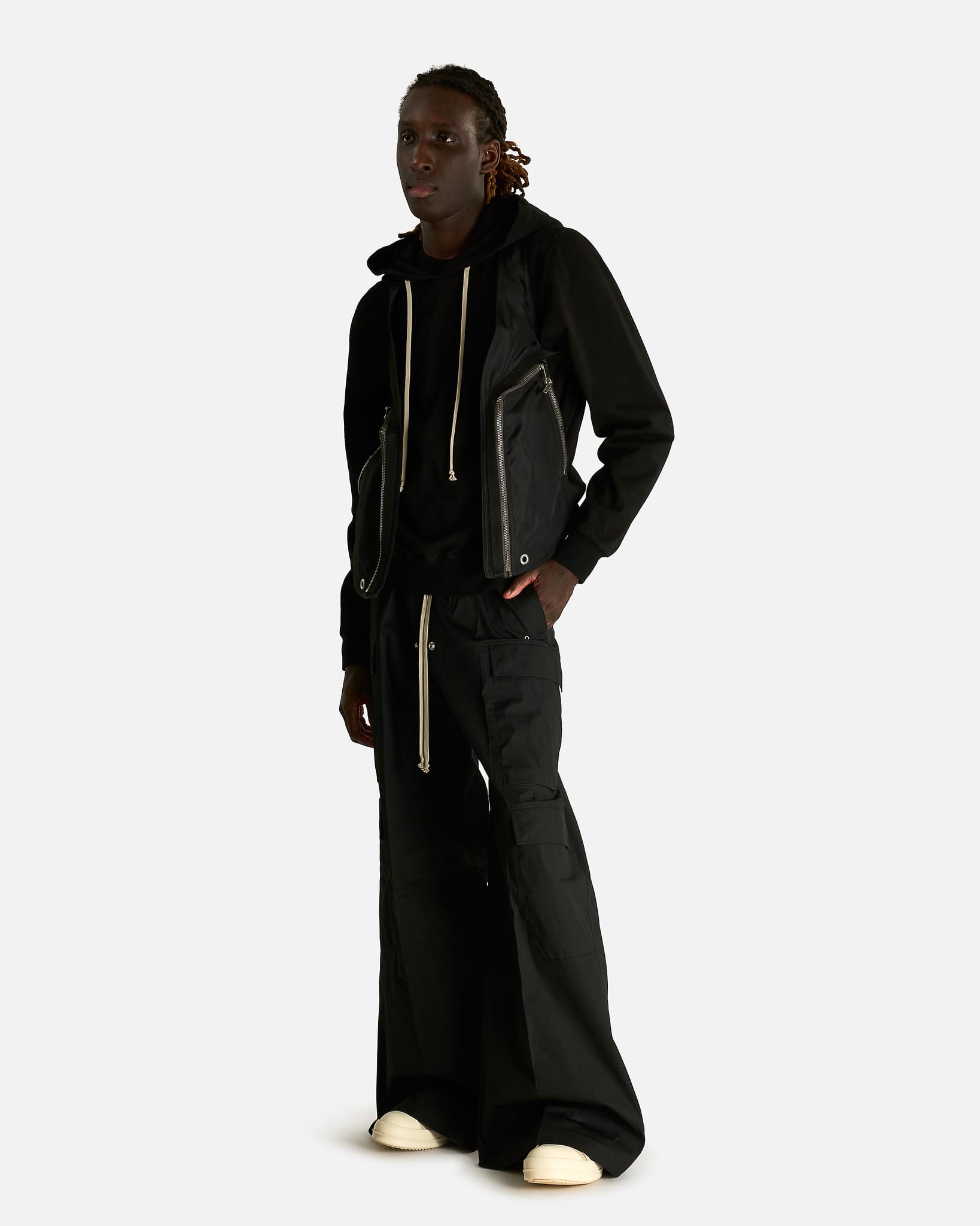 Rick Owens Men's Tops Temple Bauhaus Vest in Black
