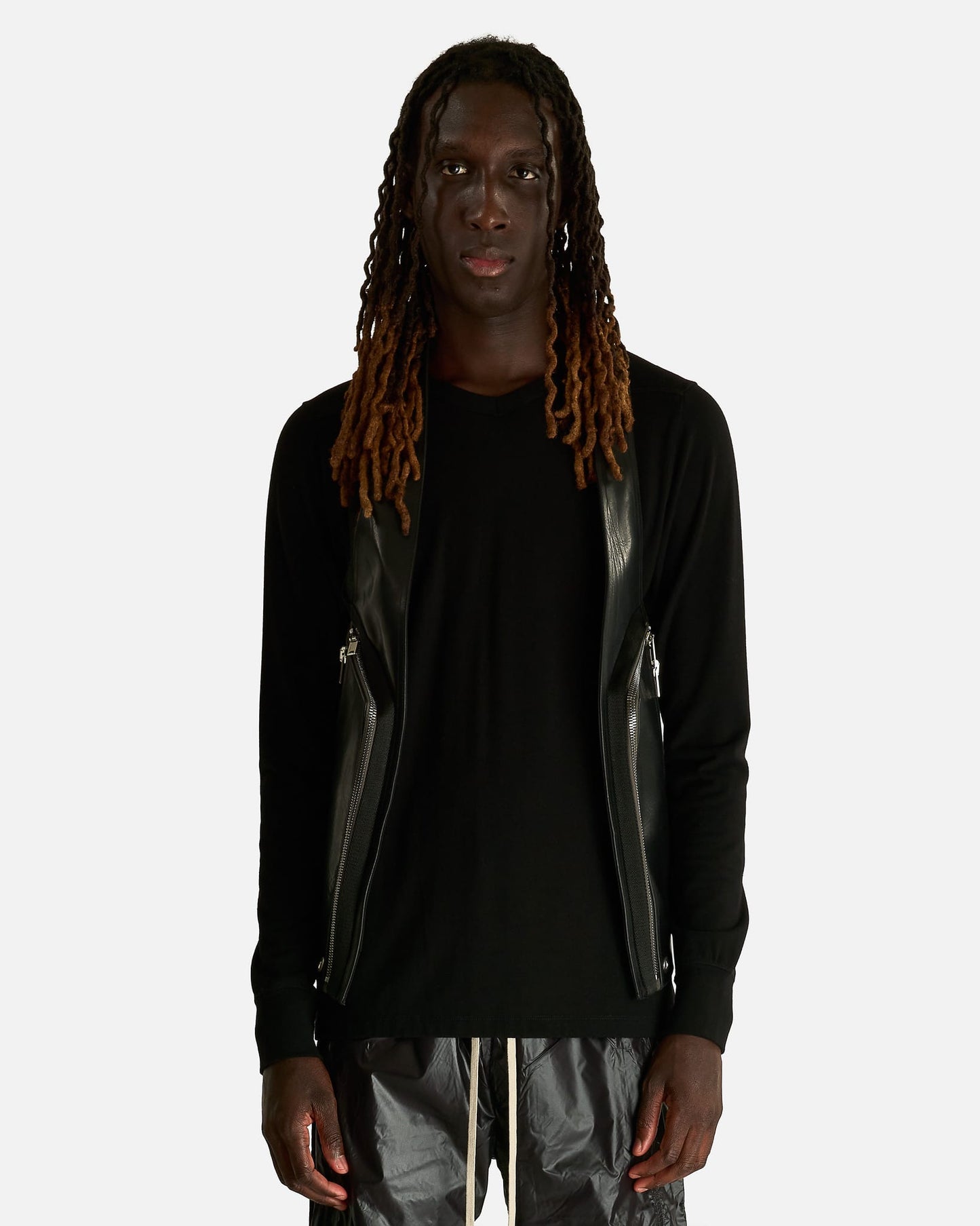 Rick Owens Men's Tops Temple Bauhaus Vest in Black