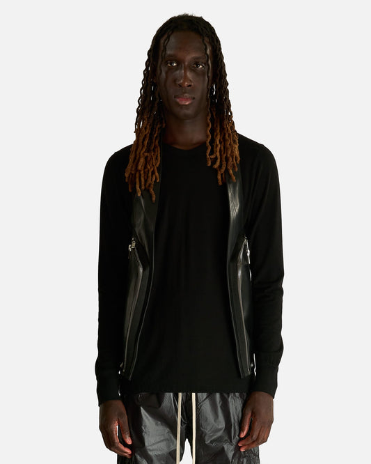 Rick Owens Men's Tops Temple Bauhaus Vest in Black
