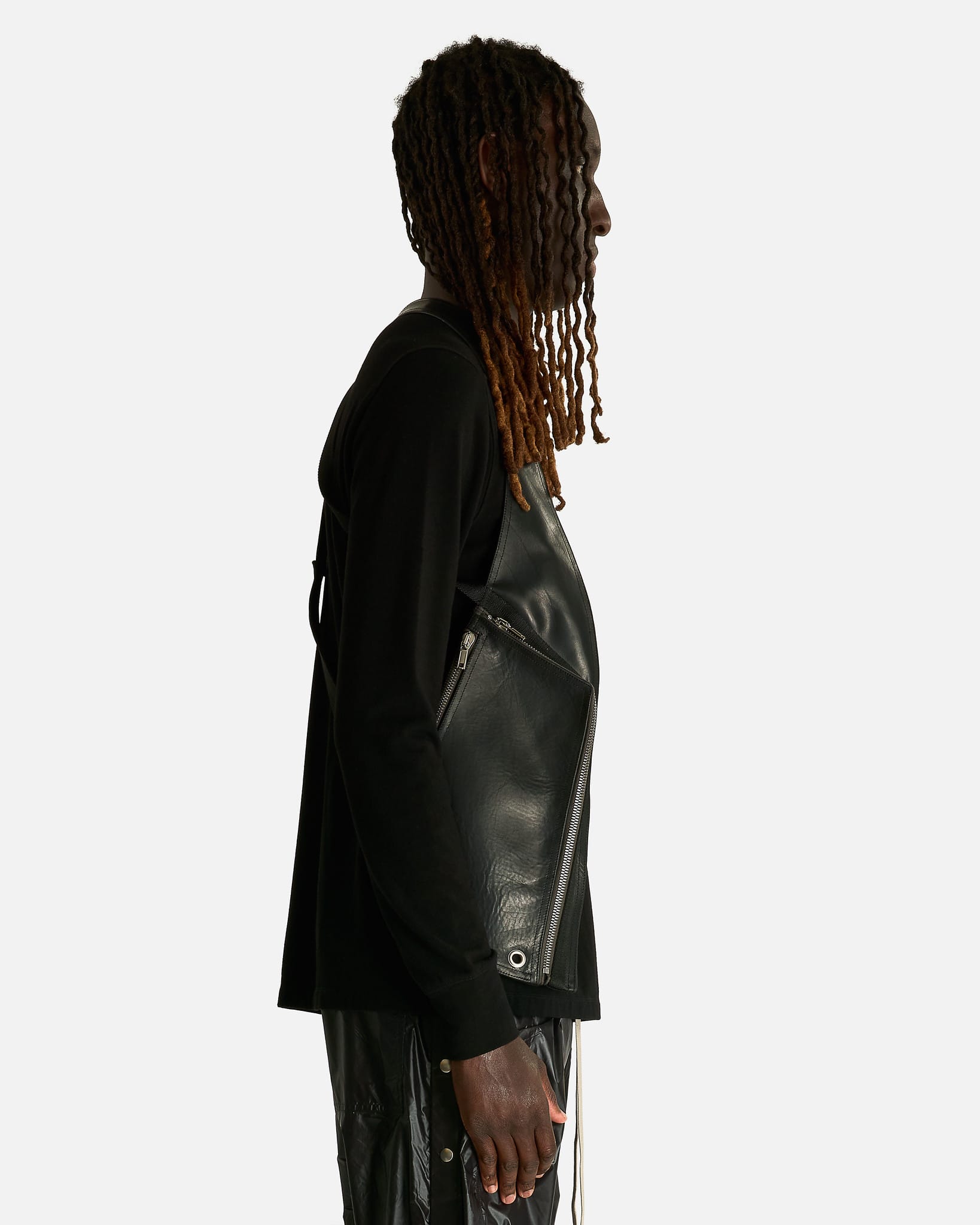 Rick Owens Men's Tops Temple Bauhaus Vest in Black