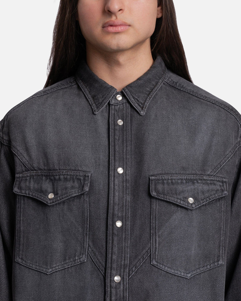 Isabel Marant Homme Men's Shirts Teoma Shirt in Grey