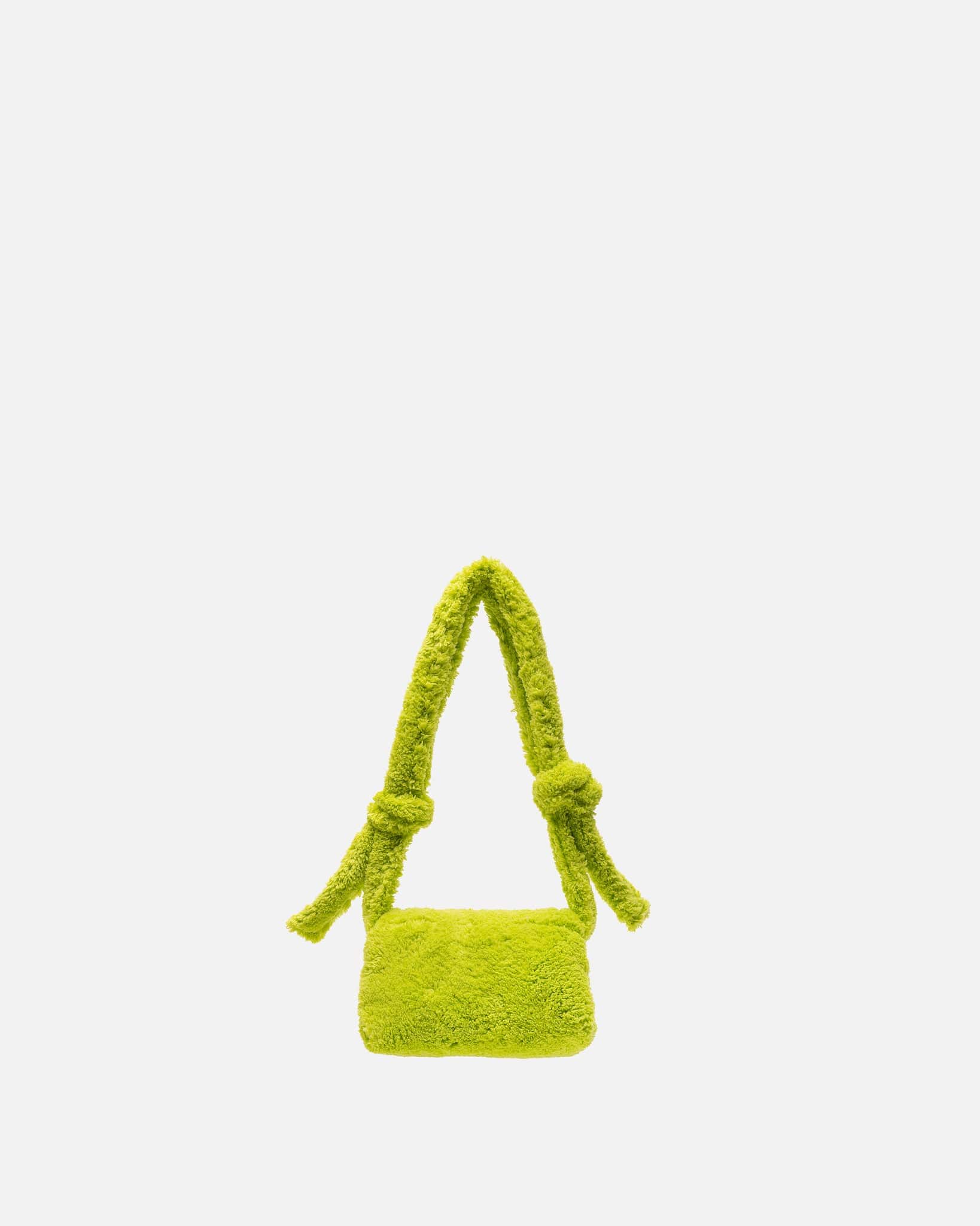 Marni Men's Bags Terry Cloth Large Prism Bag in Light Lime