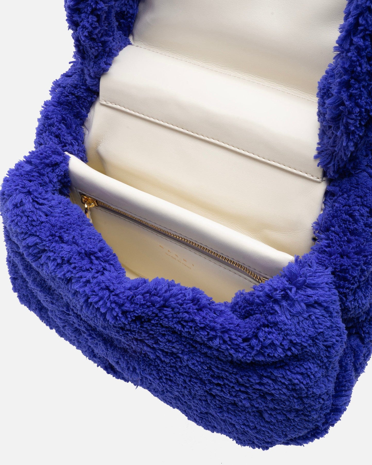 Marni Men's Bags Terry Cloth Large Prism Bag in Royal