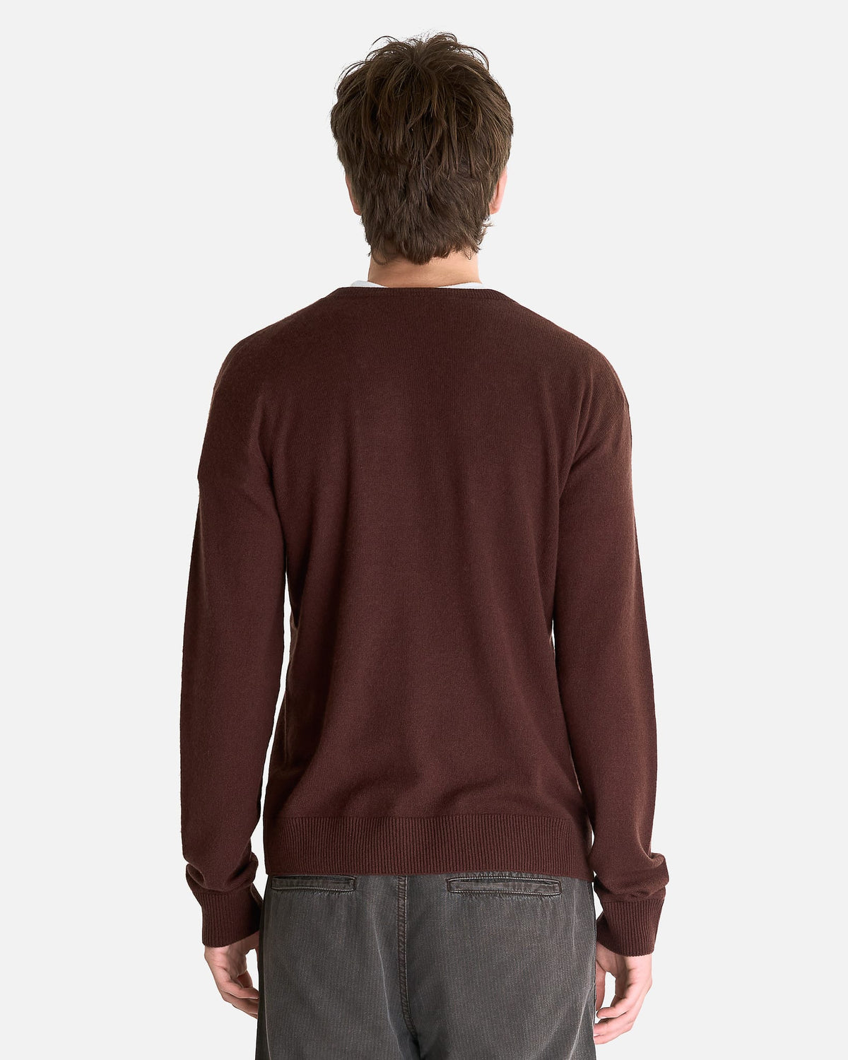 The Row Men's Sweater Thamm Top in Chocolate
