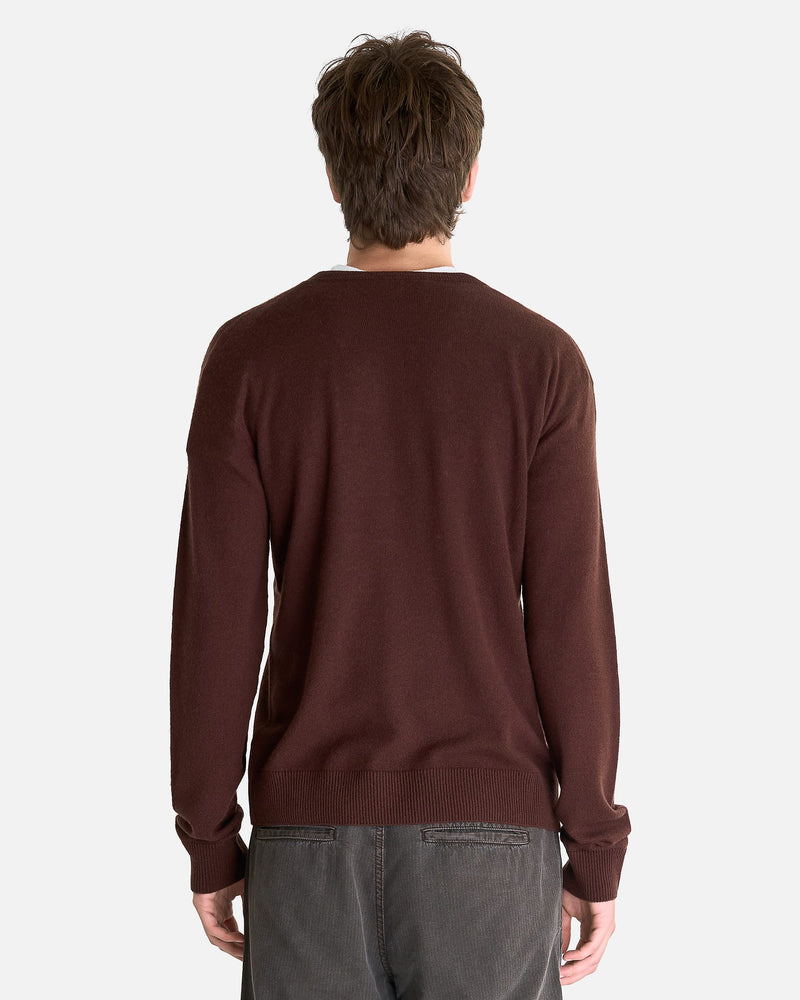 The Row Men's Sweater Thamm Top in Chocolate