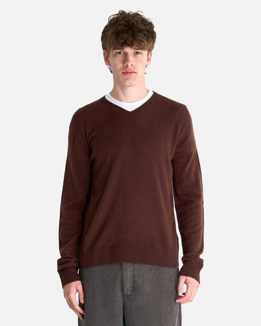 The Row Men's Sweater Thamm Top in Chocolate