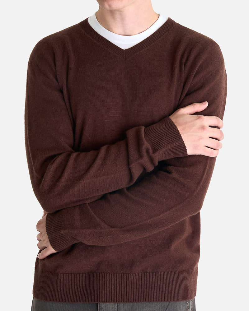 The Row Men's Sweater Thamm Top in Chocolate