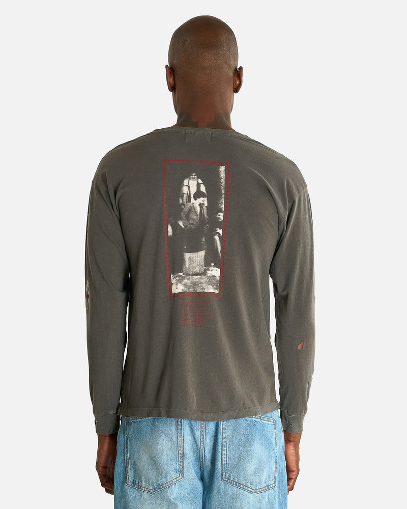 Enfants Riches Deprimes Men's Shirts The Reality of God LS T-Shirt in Washed Black