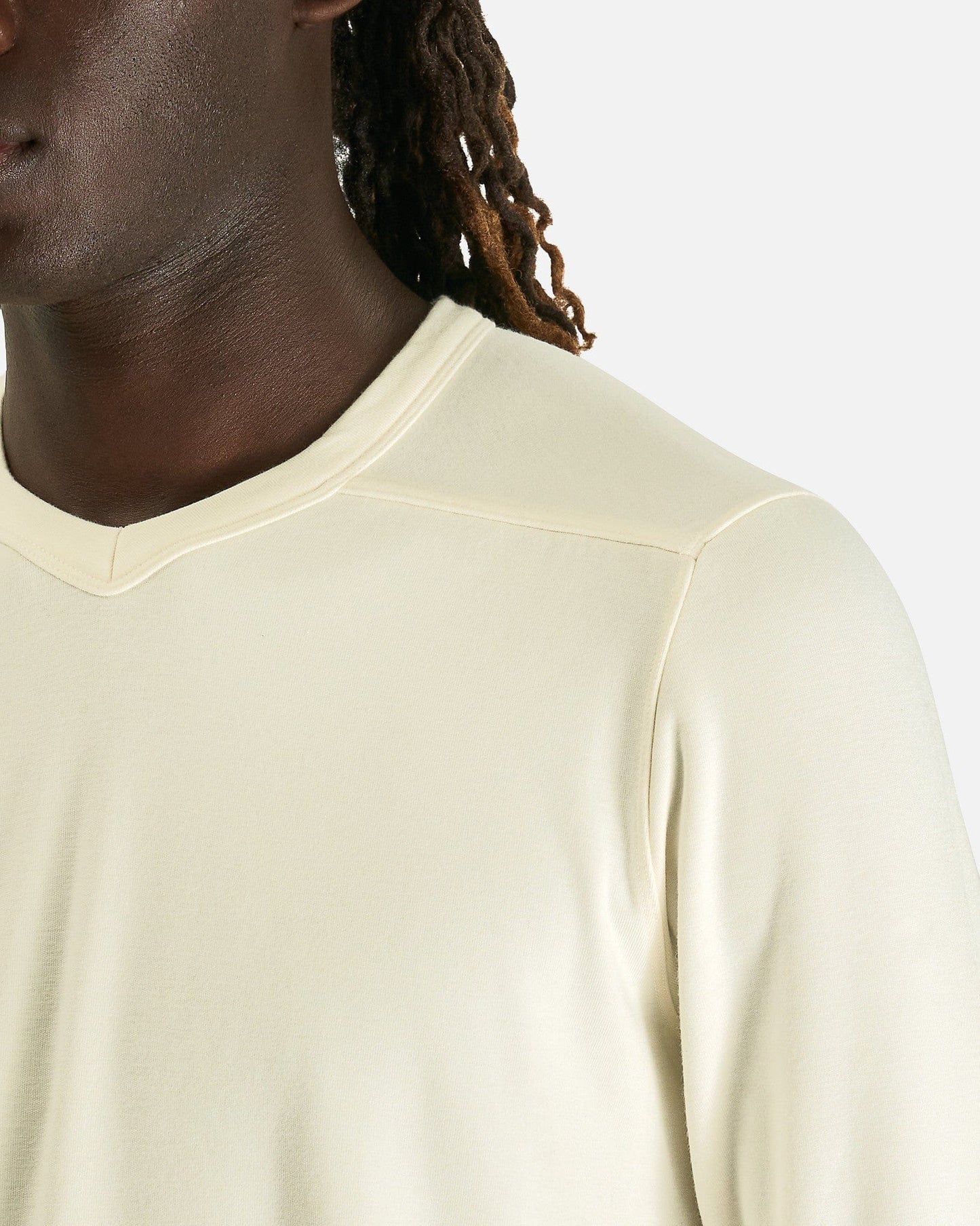 Rick Owens Men's Tops Thermal Top in Natural