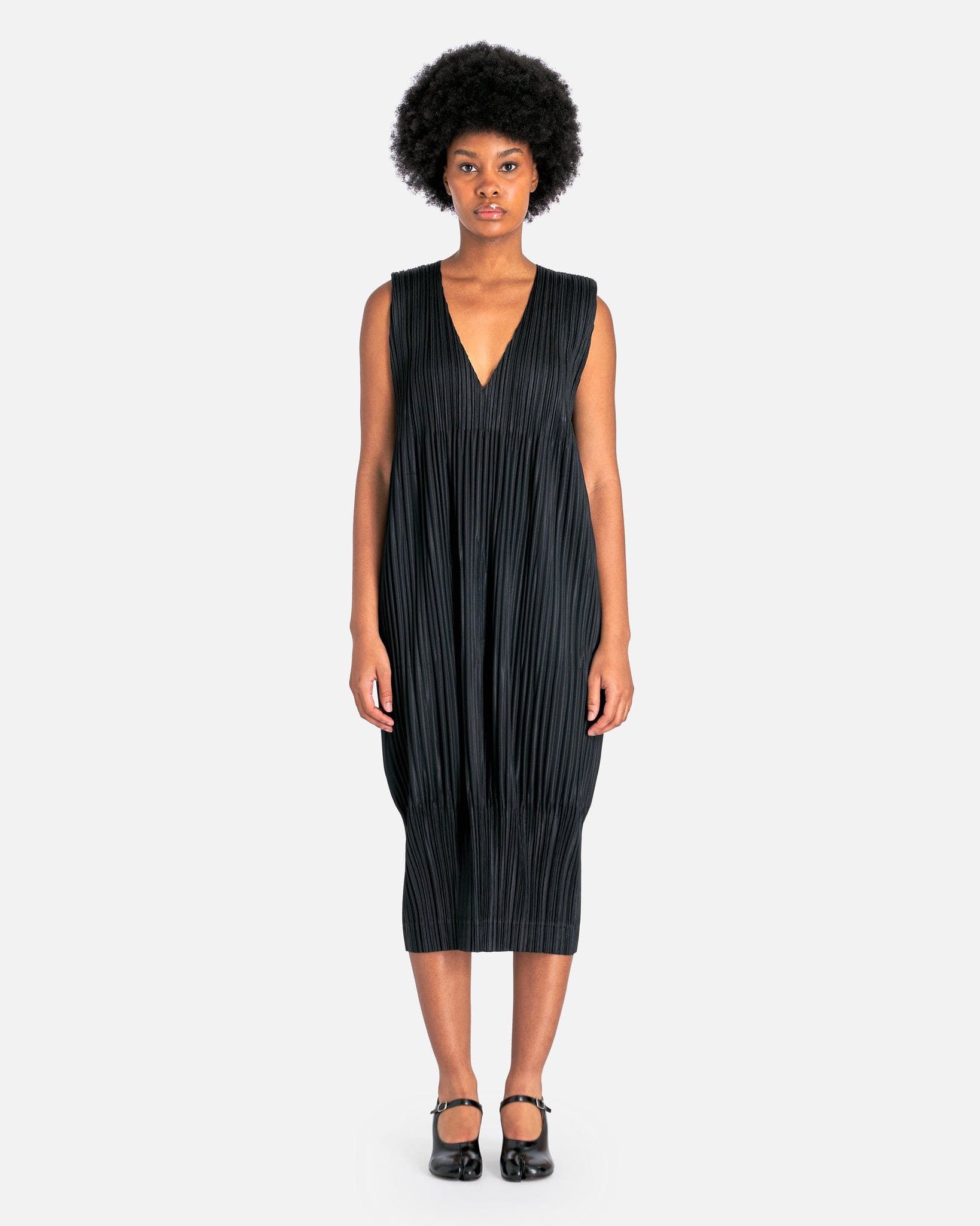 Pleats Please Issey Miyake Women Dresses Thicker Bottoms 2 Dress in Black