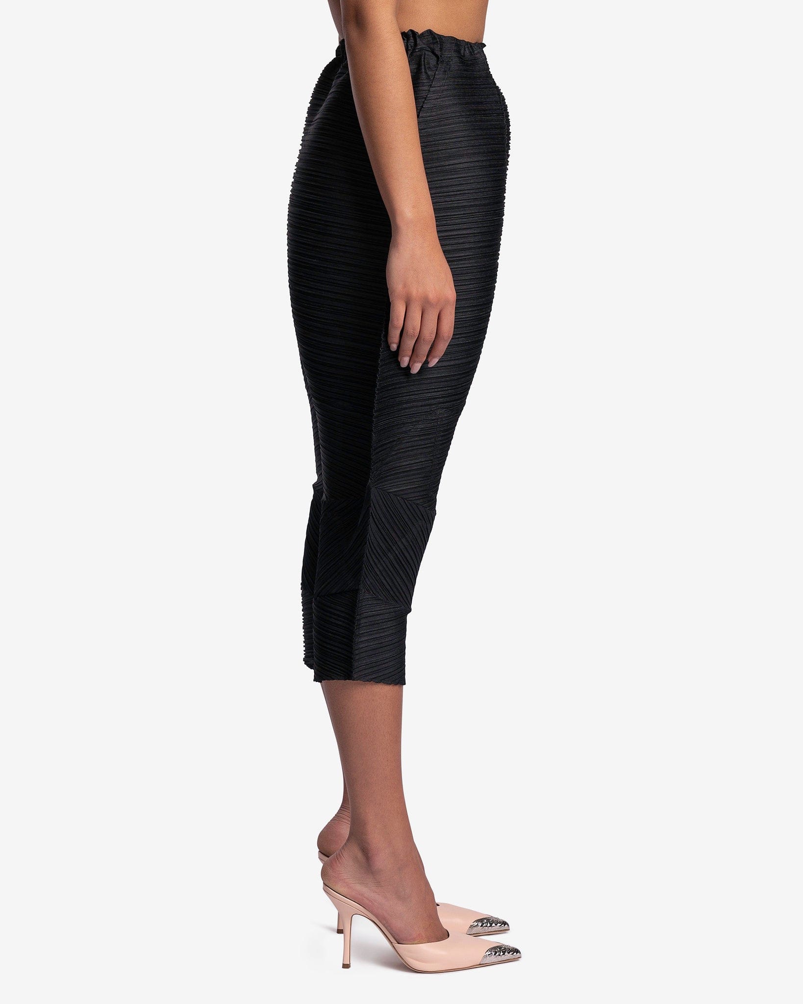 Pleats Please Issey Miyake Women Pants Thicker Bounce Pants in Black