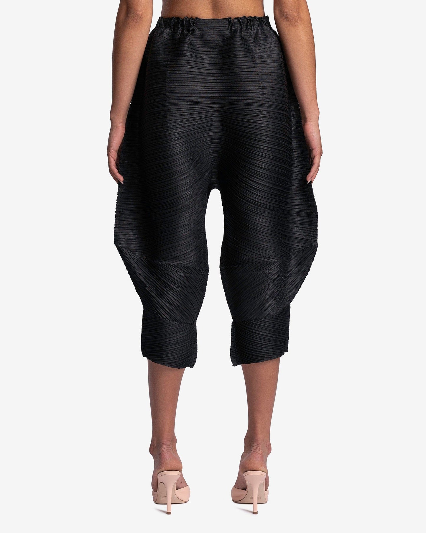 Pleats Please Issey Miyake Women Pants Thicker Bounce Pants in Black
