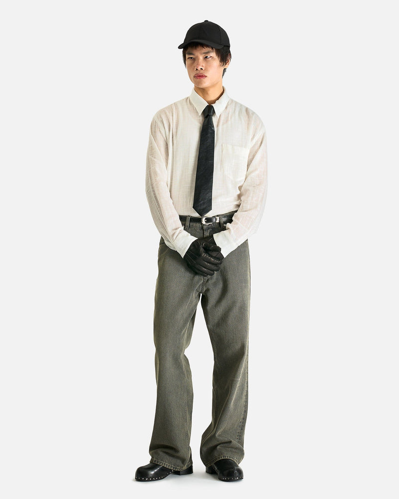 Our Legacy Men's Pants Third Cut in Ash Dust Chain Twill