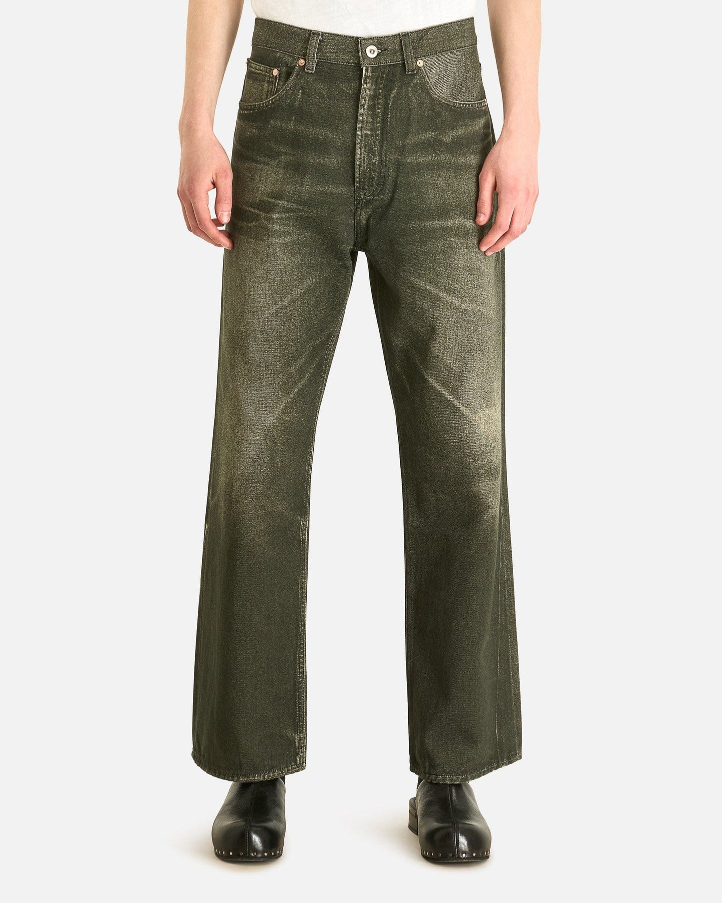 Our Legacy Men's Jeans Third Cut in Black Aurora