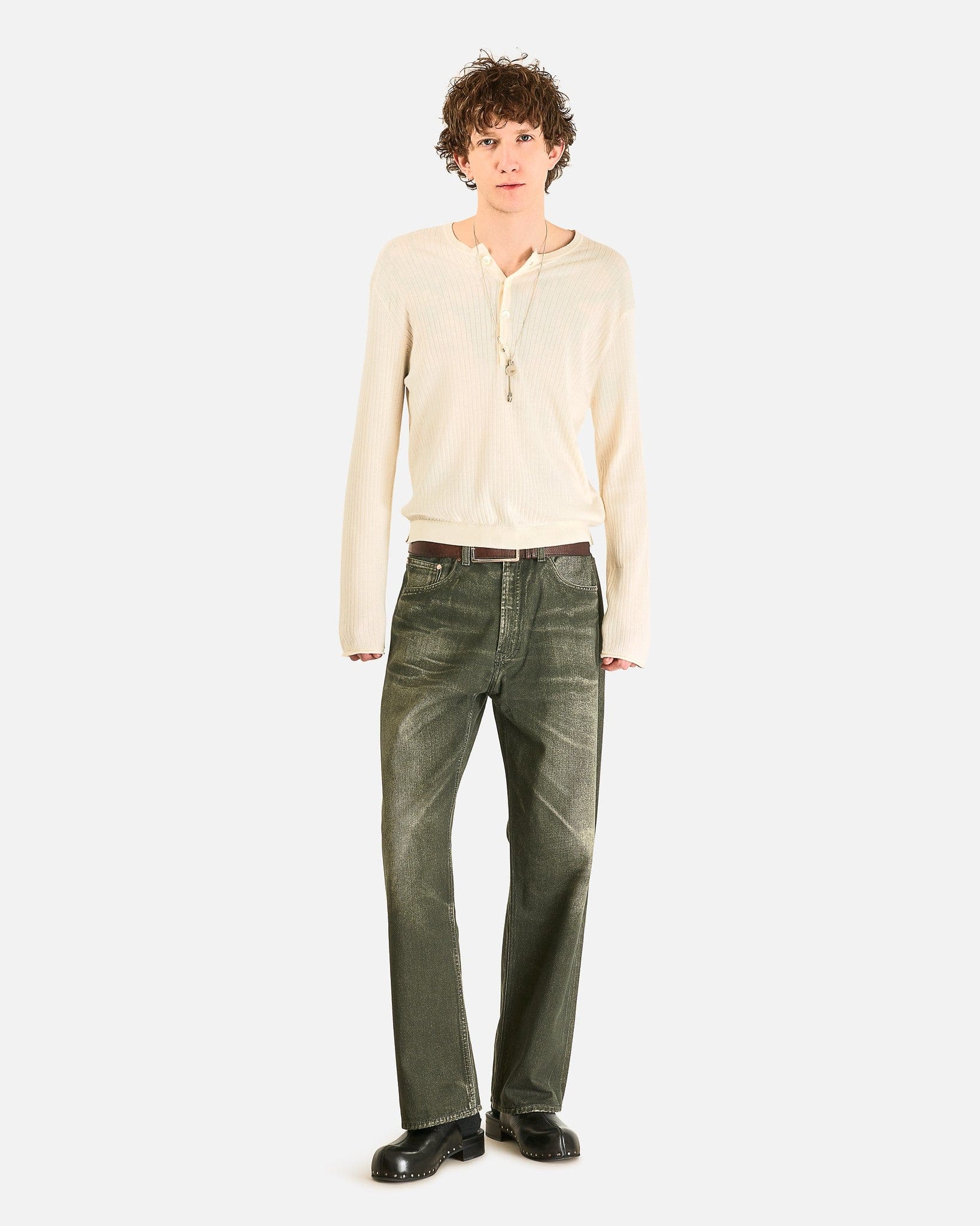 Our Legacy Men's Jeans Third Cut in Black Aurora