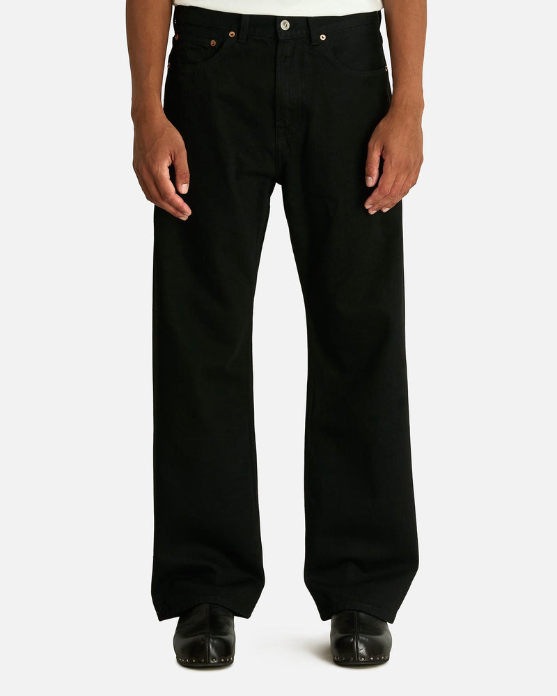 Our Legacy Men's Jeans Third Cut in Black Selvedge