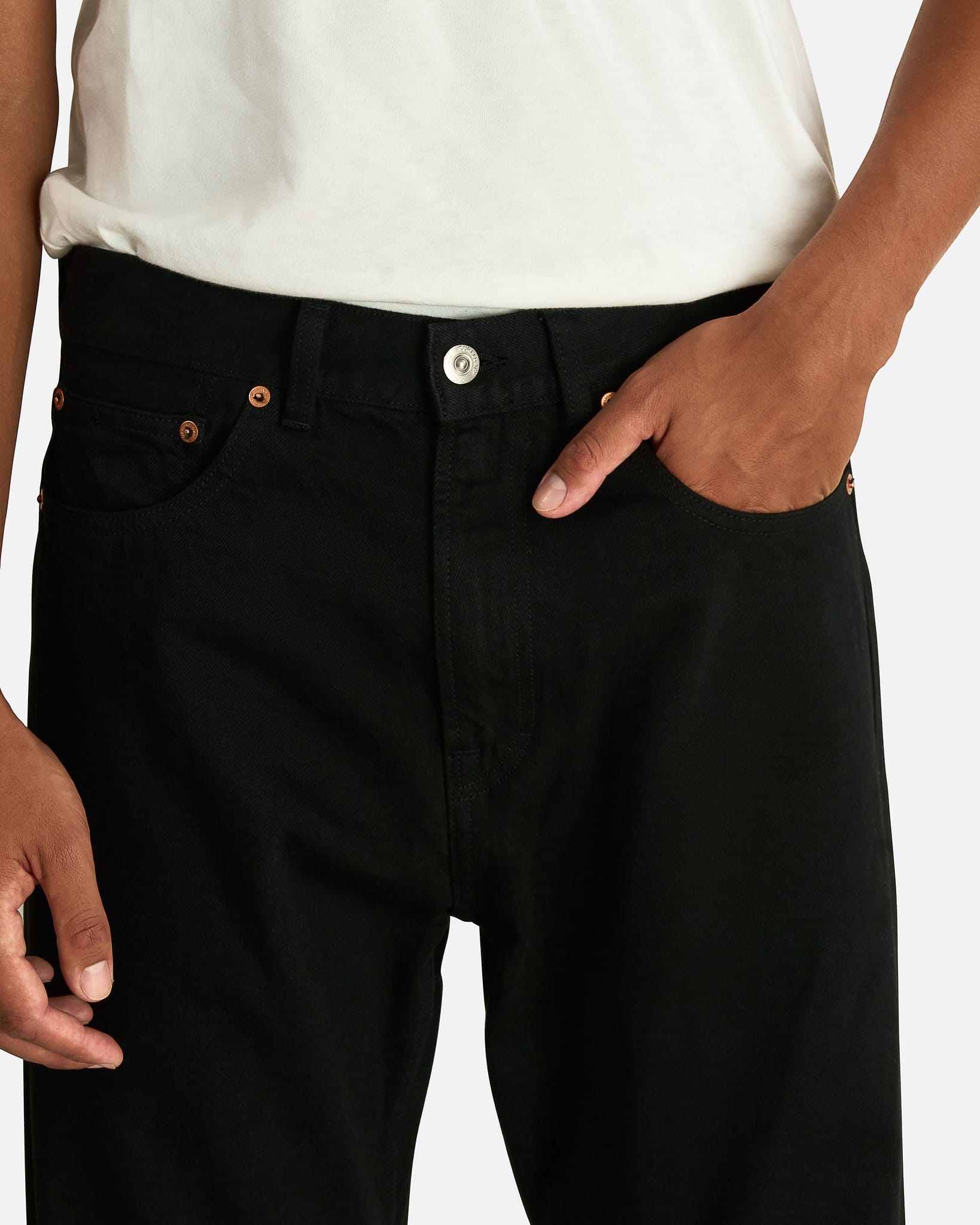 Our Legacy Men's Jeans Third Cut in Black Selvedge