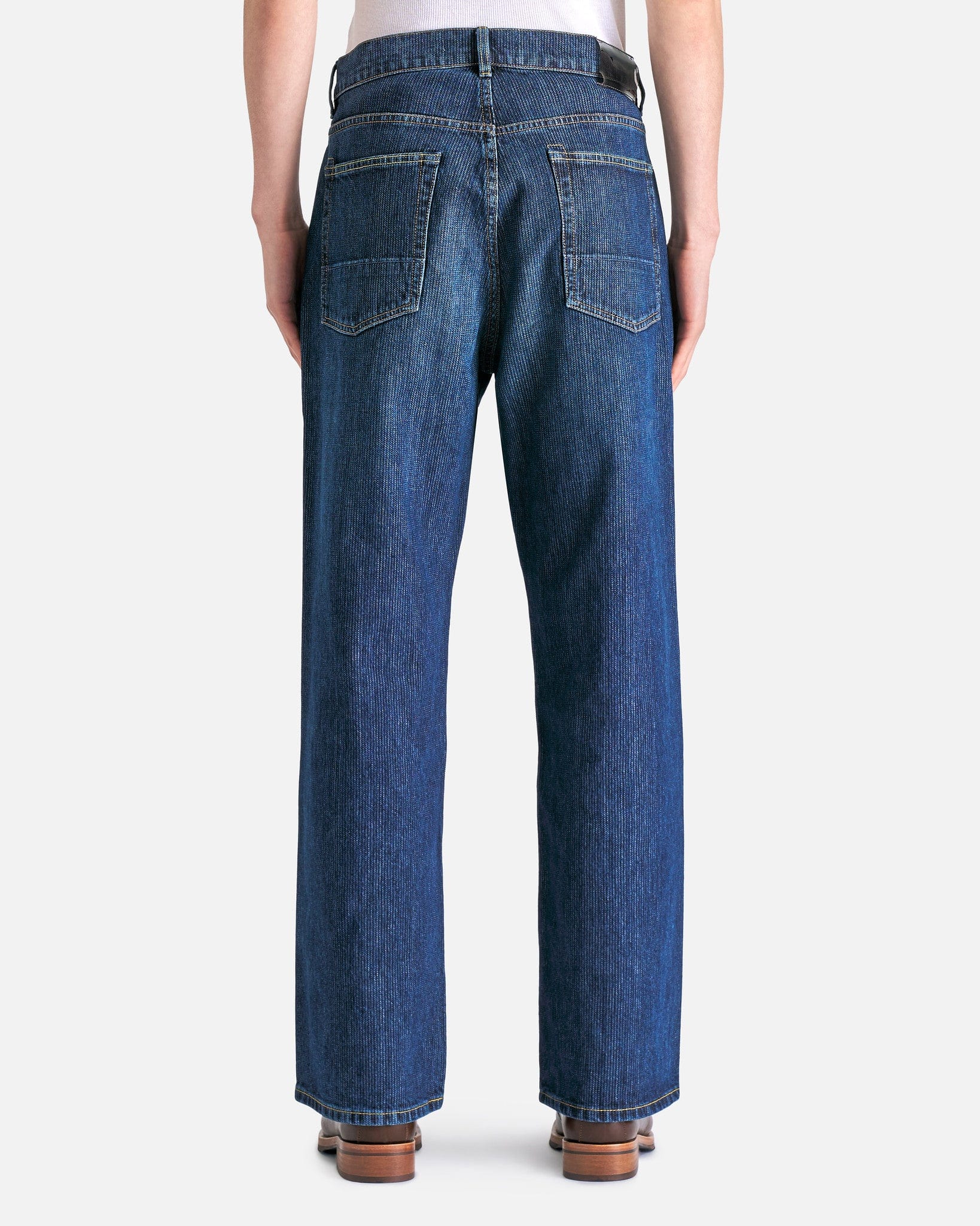Our Legacy Men's Jeans Third Cut in Deep Blue Chain Twill