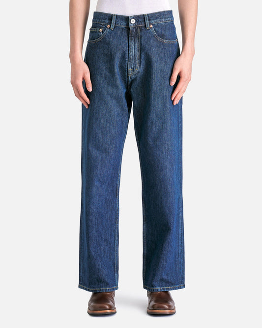 Our Legacy Men's Jeans Third Cut in Deep Blue Chain Twill