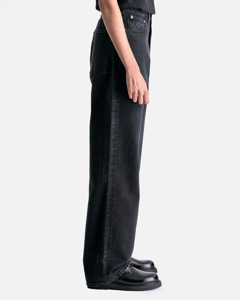 Our Legacy Men's Pants Third Cut in Real Black Chain Twill Denim