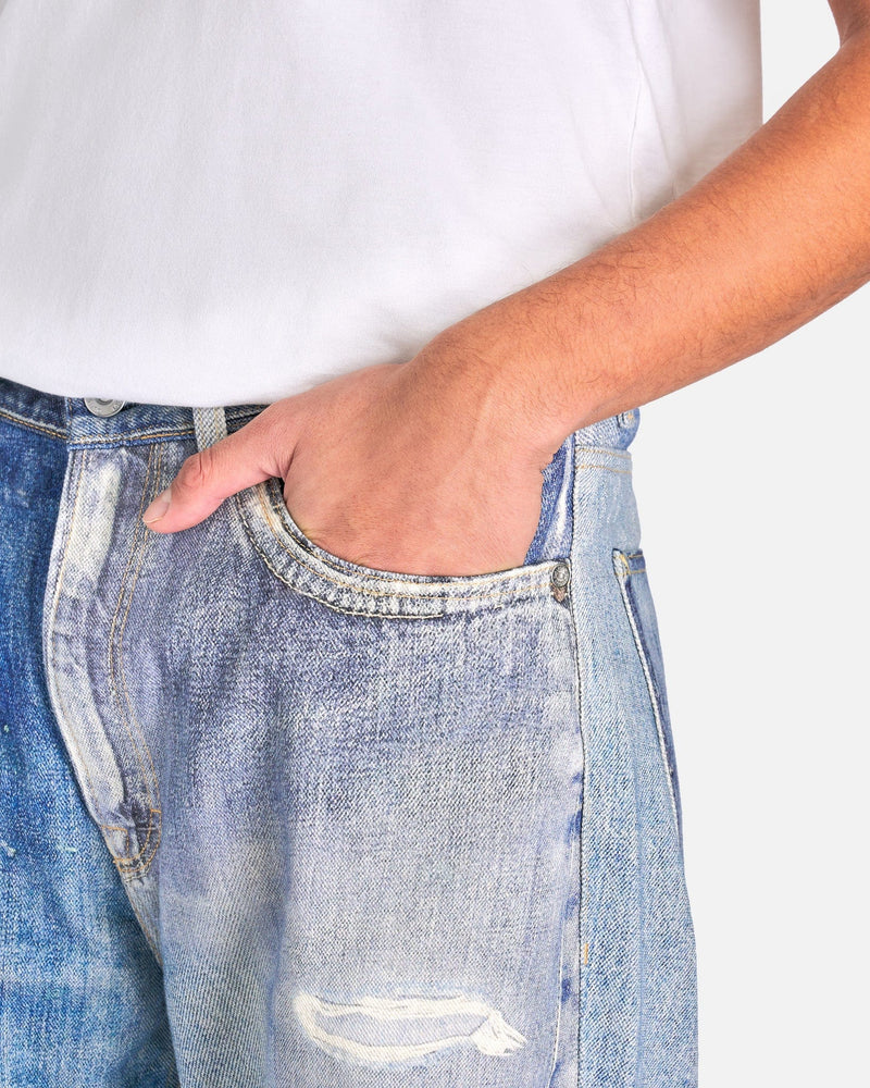 Our Legacy Men's Pants Third Cut Jeans in Digital Denim Print