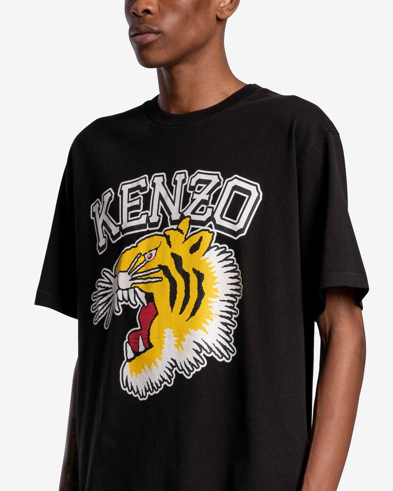 KENZO Men's T-Shirt Tiger Varsity Oversized T-Shirt in Black