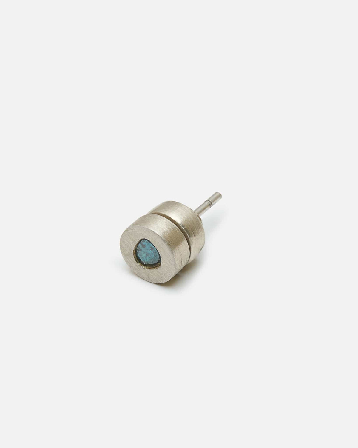 Parts of Four Jewelry OS Tiny Stud Earring in 0.1 CT / Blue Diamond Slab / DA, BDIA