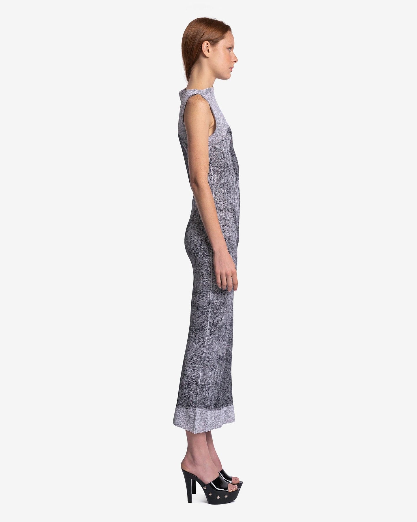 Paloma Wool Women Dresses Tishasu Scanned Picture Jacquard Dress in Grey