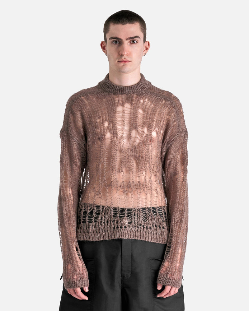 Rick Owens Men's Sweater Tommy Lupetto Sweater in Dust