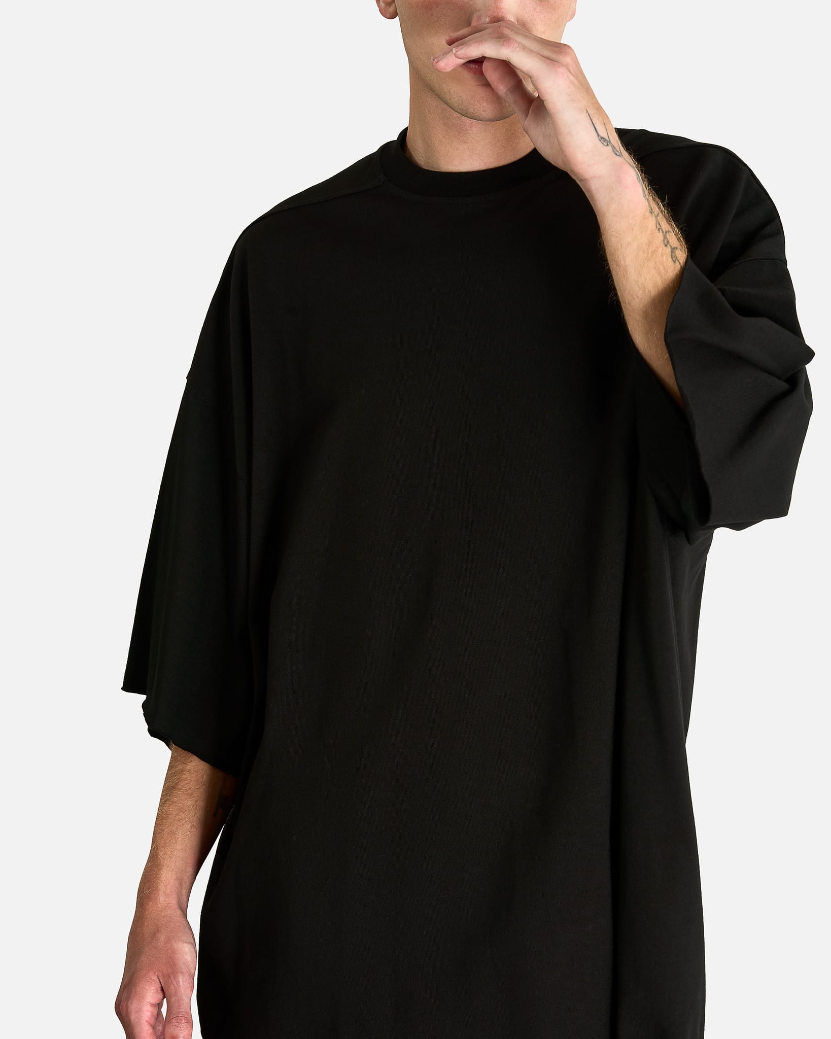 Rick Owens Men's T-shirts OS Tommy T in Black