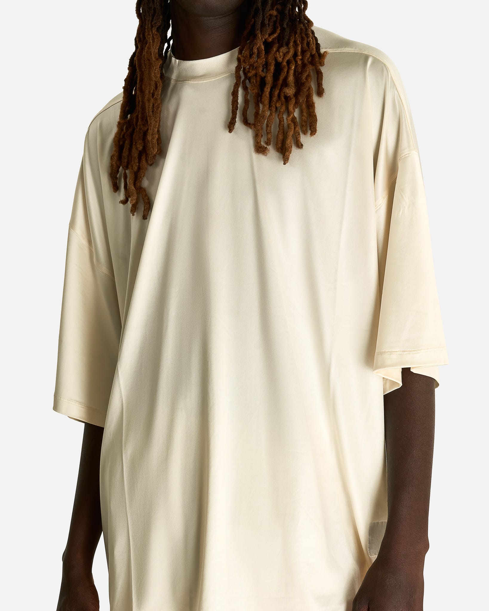 Rick Owens DRKSHDW Men's T-shirts OS Tommy T in Cream