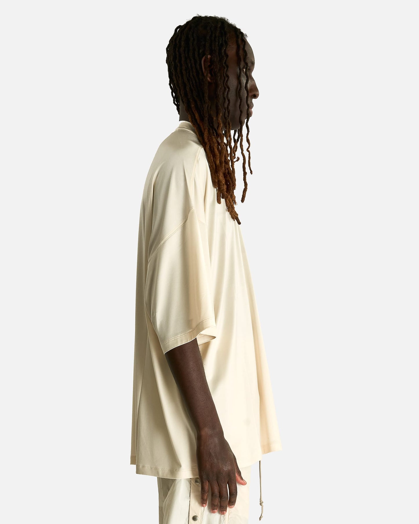 Rick Owens DRKSHDW Men's T-shirts OS Tommy T in Cream