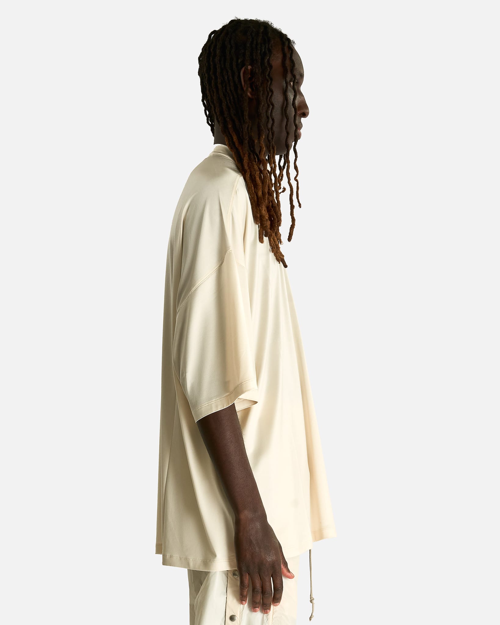 Rick Owens DRKSHDW Men's T-shirts OS Tommy T in Cream