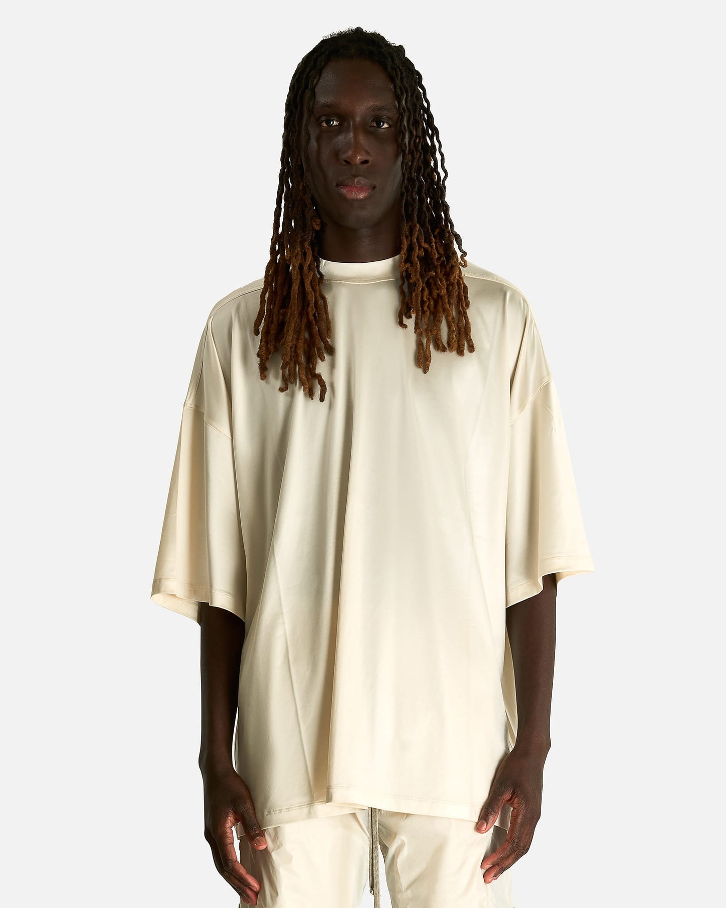Rick Owens DRKSHDW Men's T-shirts OS Tommy T in Cream