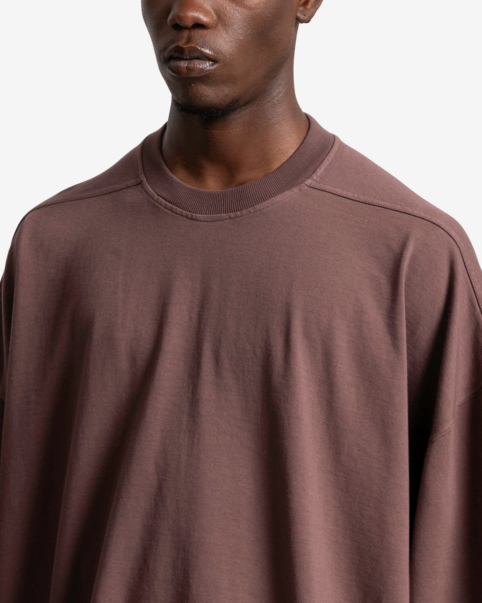 Rick Owens DRKSHDW Men's T-Shirts O/S Tommy T in Mauve
