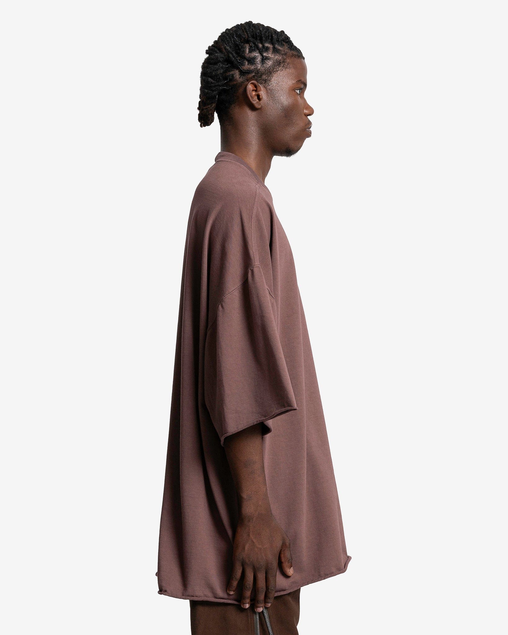 Rick Owens DRKSHDW Men's T-Shirts O/S Tommy T in Mauve