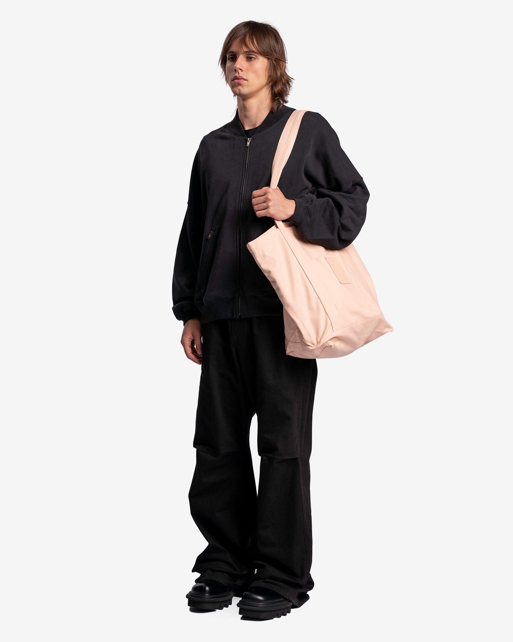 Raf Simons Men's Bags Tote Bag with Inside Bag in Salmon